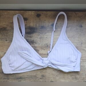 Xhilaration Womens Size M Removable Pads Knot Front Bikini Swim Top Purple